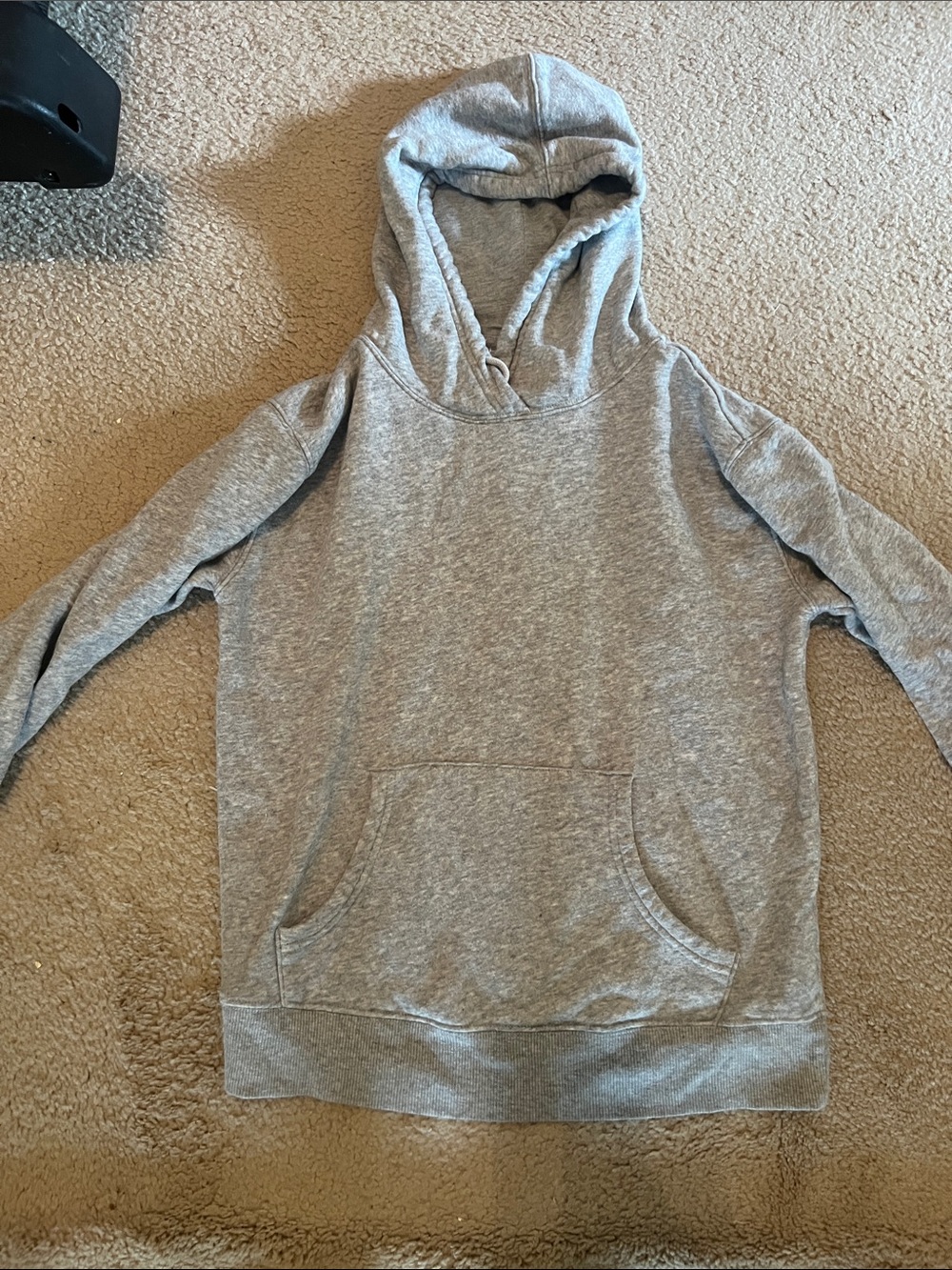 George Light Gray Zip-Up Hooded Sweater